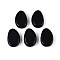 Natural Obsidian Pendants, Teardrop Charms, 29.5~30.5x19.5~20.5x8~11mm, Hole: 2~3mm