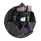 Moon Shape Floating Shelf DIY Silhouette Silicone Molds Kit, Storage Molds, Resin Casting Molds, Cat Shape, 77~257x178~257x5.5~6mm