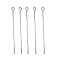 Tarnish Resistant 304 Stainless Steel Eye Pin, Stainless Steel Color, 50mm, Hole: 2mm, Pin: 0.7mm