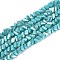 Electroplate Opaque Glass Beads Strands, Triangle, AB Color Plated, Faceted, Dark Turquoise, 3~3.5x4~4.5x4~4.5mm, Hole: 0.8mm, about 121~131pcs/strand, 14.37~15.35 inch(36.5~39cm)