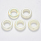 Transparent Acrylic Linking Rings, AB Color Plated, Imitation Gemstone Style, Round Ring, Beige, 25x6mm, Inner Diameter: 12.5mm