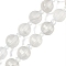 Natural White Jade Beads Strands, Faceted, Lantern, with Seed Beads, 8mm, Hole: 0.9mm, about 38~41pcs/strand, 15.31''~15.51''(38.9~39.4cm)