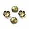 Ion Plating(IP) 304 Stainless Steel Bead Caps, Flower, 5-Petal, Antique Bronze, 8x8x3mm, Hole: 1mm