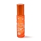 Glass Essential Oil Roller Bottles, with Lid and Stainless Steel Roller Balls, Refillable Bottles, Column with Fortune Cat Pattern & Chinese Character, Dark Orange, 2x8.6cm, Hole: 9.5mm, Capacity: 10ml(0.34fl. oz)