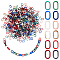 PandaHall 720pcs Acrylic Linking Rings 12 Colors Oval Curb Chain Connectors Imitation Gemstone Quick Link Connectors for Earring Necklace Making Eyeglass Purse Handbag Home Decoration, 0.7x0.4