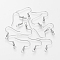 Tarnish Resistant 304 Stainless Steel Earring Hooks, with Horizontal Loop, Stainless Steel Color, 20~22x21x3mm, Hole: 2mm, Pin: 0.6mm