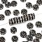 Iron Grade A Crystal Rhinestone Spacer Beads, Rondelle, Straight Edge, Gunmetal, 7~8x3~3.5mm, Hole: 2mm
