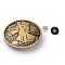 Alloy & Iron Craft Solid Screw Rivet, DIY Leather Craft Nail, Flat Round, Antique Bronze, 30x8mm, Hole: 2mm, Screw: 5x4mm and 7x4.5mm
