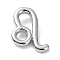 Rack Plating Brass Pendants, Long-Lasting Plated, Lead Free & Cadmium Free, 12 Constellations, Leo, 14x10x3.5mm, Hole: 1.2mm