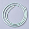 Eco-Friendly PVC Synthetic Rubber Cord, with Paillette/Sequins Inside, Aquamarine, 6mm, about 0.98~1.31 yards(0.9~1.2m)/strand