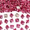 Preciosa® MAXIMA Crystal Fancy Stones, Czech Crystal, 435 23 615 Square, Dura Foiling, 70010 Rose, 6x6mm