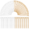 600Pcs 2 Colors Brass Eye Pin, Cadmium Free & Lead Free, Golden & Silver, 21 Gauge, 30x0.7mm, Hole: 2mm, 300pcs/color