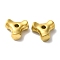 304 Stainless Steel Beads, Triangle, Golden, 12x13x5mm, Hole: 1.8mm