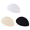 6Pcs 3 Colors EVA Cloth Teardrop Fascinator Hat Base for Millinery, Mixed Color, 127x100x5mm, 2pcs/color