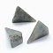 Natural Labradorite Beads, Cone, Undrilled/No Hole Beads, Triangle, 25~28x14x14.5mm