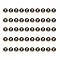 Golden Plated Alloy Charms, with Enamel, Enamelled Sequins, Flat Round, Black, Letter.Z, 14x12x2mm, Hole: 1.5mm, 50pcs/Box