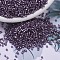 MIYUKI Delica Beads, Cylinder, Japanese Seed Beads, 11/0, (DB0695) Transparent Silver-lined Frosted Violet, 1.3x1.6mm, Hole: 0.8mm, about 2000pcs/10g