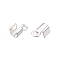 Iron Cord Ends, Platinum, 5.5~6x3mm, Hole: 1.2mm