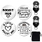 Heart Double-Sided Engraved Stainless Steel Commemorative Decision Maker Coin Set, Pocket Hug Coin, Inspirational Quote Coin, with Imitation Leather Keychain Storage Pouch, Word, 25x25x2mm