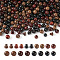 9 Styles Buddha Wood Beads, Undyed, Round & Pagoda Shape, Mixed Color, 7~9x6~9mm, Hole: 1.2~1.8mm, 318pcs/bag
