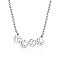 Non-Tarnish Stainless Steel Pendant Necklace, Hollow Dog Paw Prints, Stainless Steel Color, No Size