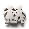 Non-Tarnish 304 Stainless Steel Slide Charms, Couple, Stainless Steel Color, 13x15.5x3.5mm, Hole: 8x1.5mm