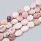 Natural Pink Opal Beads Strands, Oval, 8~15x8~10x4~10mm, Hole: 1mm, about 36~42pcs/strand, 15.7 inch.