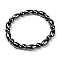Fashion Non-Magnetic Synthetic Hematite Stretch Bracelets, Black, 50mm