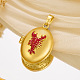 Латунь эмаль Locket подвески KK-K305-05G-1
