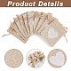 Мешки для хранения из джутовой ткани ABAG-WH0031-30-4