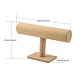 Льняные стойки дисплея браслета t-bar BDIS-WH0003-04B-4