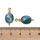 Граненые подвески из натурального апатита KK-L218-003G-01-3