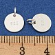 6 шт. 925 подвески из стерлингового серебра STER-BC0001-64-3