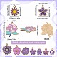 40шт 10 стиля подвески из сплава с эмалью ENAM-SC0005-31-2