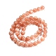 Натуральный Sunstone бисер пряди G-G066-8mm-2