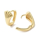 Серьги-кольца из латуни в форме ракушек EJEW-P292-03G-2
