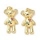 Латунные микро проложить кубического циркония подвески KK-L239-033G-1