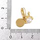 Европейские подвески из латуни с белой эмалью KK-N271-24G-3