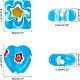 4 нитка 2 нитки стеклянных бусин миллефиори ручной работы LK-OC0001-08-2