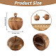 Деревянные шкатулки для украшений в форме яблок WOOD-WH0027-64A-2