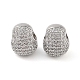 Латунные микропаве прозрачные подвески с фианитом KK-Q816-08P-1