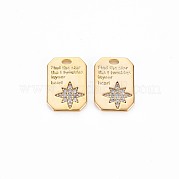 Латунные микропаве прозрачные кубические циркониевые подвески KK-S356-699