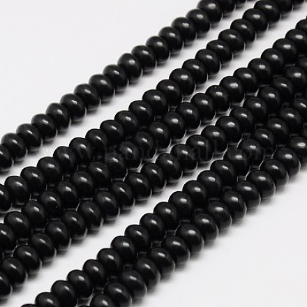 Синтетических нитей бирюзовые бусы TURQ-G109-6x4mm-02-1