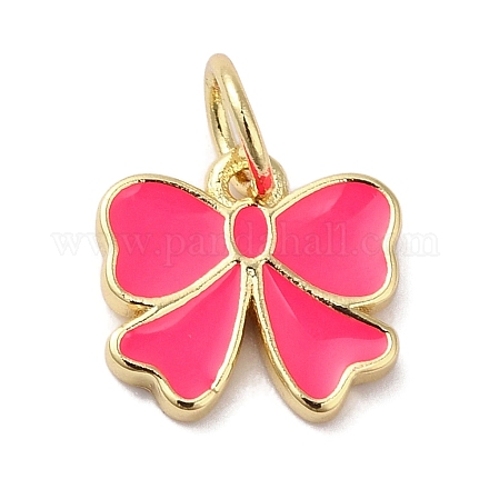 Подвески из латуни с покрытием из эмали KK-B092-13G-02-1