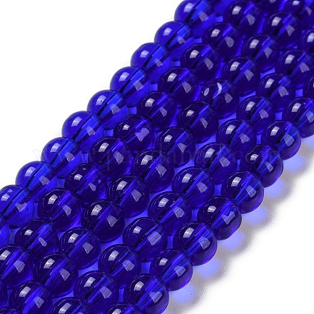 Стеклянные круглые пряди из бисера GLAA-I028-6mm-13-1