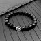 High Beauty Pure Black Bracelet Beaded Lucky Transfer Pixiu Bracelet Simple Style Couple Gift to the Small Market