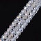 Electroplate Glass Beads Strands, AB Color Plated, Faceted(32 Facets), Round, Clear AB, 4mm, Hole: 0.5mm, about 87~93pcs/strand, 32~33cm