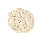 Alloy Pendants, Flat Round with Rabbit, Textured, Light Gold, 19x20x2mm, Hole: 1.6mm