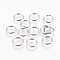 Tarnish Resistant 304 Stainless Steel Open Jump Rings, Stainless Steel Color, 11x1.3mm, Inner Diameter: 8mm, 700pcs/bag