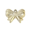 CCB Plastic Pendants, Bowknot, Golden, 24.5x32.5x7.5mm, Hole: 3mm